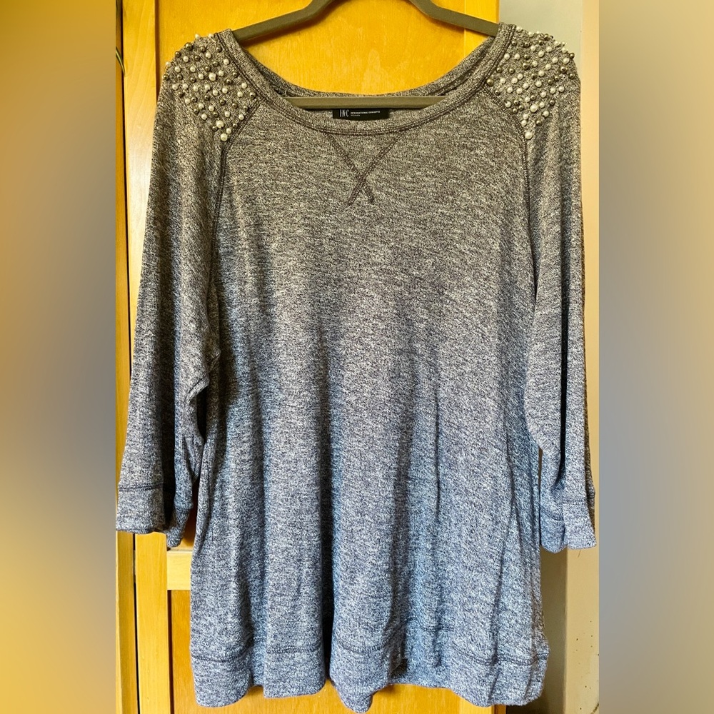INC Silver Pearl Sweater